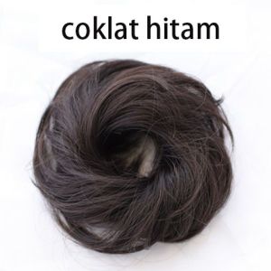 Sanggul Ikat Rambut Palsu ikat rambut wig Sanggul Lurus Elegan Kualitas Tinggi Baru Ikat Rambut Karet Lurus/Ekor Lurus Cocok untuk Pita Wig Pesta