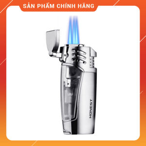 Bật lửa khò 3 tia Honest BCZ-3032 nhìn thấy ga - Hộp quẹt khò 3 tia - Nhiều Màu (KHÔNG CHỨA XĂNG GAS) Bật Lửa Kim Loại Sơn Mài Hộp Quẹt Chuyên Dụng Cho Xi Ga - Lazada