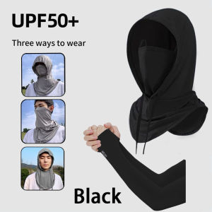 Men Women Ice Silk Sunscreen Mask Cap Uv Protection Face Mask Design For Outdoor Cover Full Face Sun Protection Dry & Breathable Adjustable Design