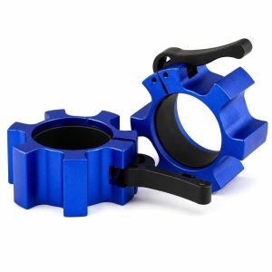 CHUN053634 2pcs Aluminum Alloy Barbell Clamps 2 Inch Quick Release Barbell Collars Reliable Heavy Duty Barbell Clips For Weightlifting