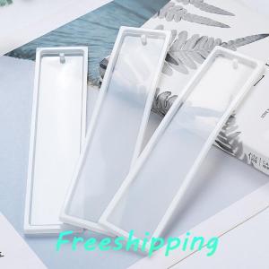 baoxue Hình chữ nhật Silicone Bookmark khuôn DIY làm đồ trang sức nhựa Epoxy DIY Craft khuôn