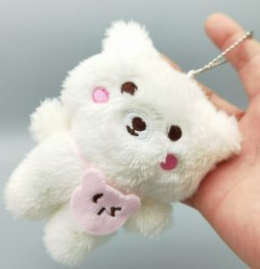 🔥พร้อมส่ง🔥💗❤️พวงกุญแจจี้ตุ๊กตากระต่ายและหมีสุดคิ้ว ขนนุ่มมากก สําหรับห้อยกระเป๋าหรือห้อยกุญแจ 💗❤️