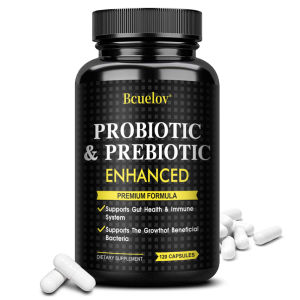Bcuelov Probiotic Supplement - Supports Gut Health - Enhances Immune Overall and Digestive Health 120 Capsules.