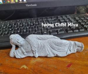 Tượng Phật nằm niết bàn tượng decor trang trí trưng bày tiểu cảnh bán cạn terrarium