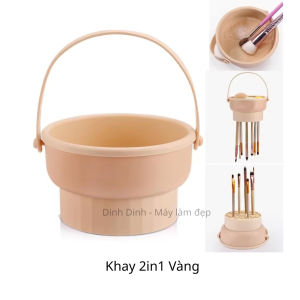 Giặt cọ Rửa Cọ Vệ Sinh Cọ Makeup trang điểm bằng silicon 2in1