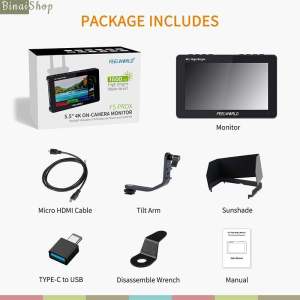 FEELWORLD F5 PROX – Monitor Cảm Ứng Full HD 5.5 Inch LUT-3D HDMI 4K In/Out Hỗ Trợ Cấp Nguồn Dành Cho Máy Ảnh Máy Quay