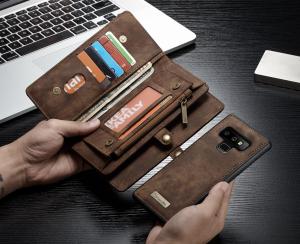 For Samsung Galaxy Z Fold 4 / W23 Z Fold 5 Z Fold 6 Z Fold 7 Case Luxury Leather Card Holders Phone Cases Large Capacity Zipper Wallet Casing Cover