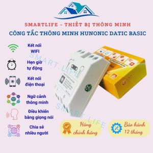 Công tắc Thông Minh Datic Basic Hunonic Dùng Wifi Điều Khiển Thiết Bị Điện Từ Xa Qua Điện Thoại