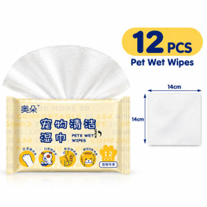 【80 Sheets】Pet Wipes for Cats & Dogs | Alcohol-Free | Gentle Cleaning | Anti-Bacterial Wet Tissue DD CAT AND PET