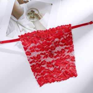 GOOTRADES เซ็กซี่ สำหรับสาวๆ ดอกไม้ คลิปง่าย ซับป้องกันแสงสะท้อน โปร่งใส ผ้าคลุมชิ้นหน้าอก เสื้อสตรี ห่อใส่เกาหลี ชุดชั้นในเกาะอก