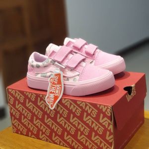 Sepatu Sneakers Anak Perempuan Warna Pink Love Oldskol Full Pink Usia 0-9 Tahun