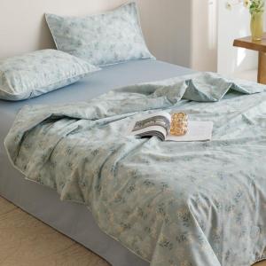 Weighted Blanket  Summer Blanket Cooling Blankets Throws Travel Blanket Cuddle Beddings Cotton Summer Quilt Airable Cover Class a Pure Cotton 毛巾被 毛毯 空调被