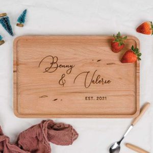 Personalised Serving Tray | Custom Christmas Gift | Kitchen Board & Plates | Xmas Gift