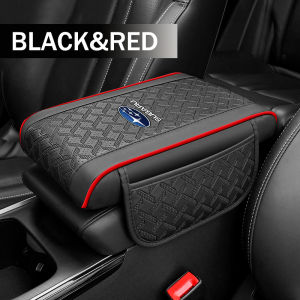 Car Centre Consoles Armrest PU Leather Memory Foam Armrest Pad Cushion With Pocket Bag Fit for 31cm x 18cm Subaru XV XT Forester Outback Legacy Arm Rest