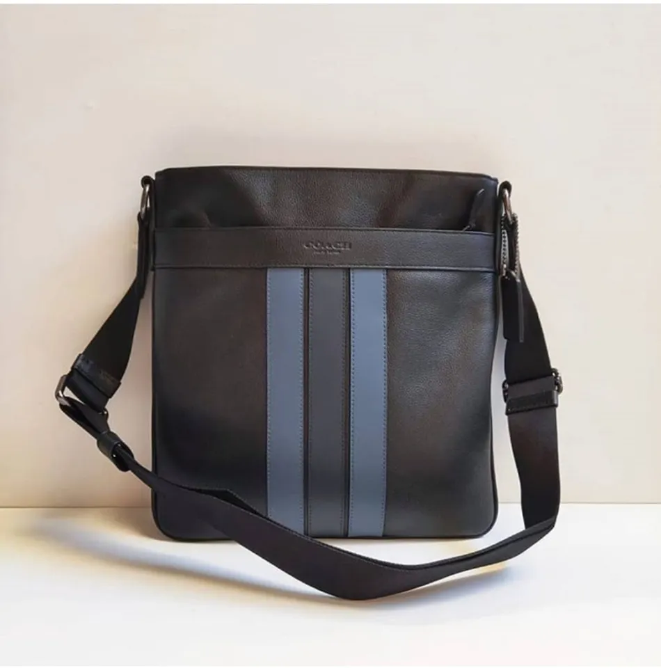 Coach charles crossbody deals with varsity stripe