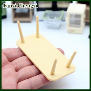 Fanzi Dollhouse Grid Space Mini Tea Table Micro Scene Model DIY Living Room Family Toys Doll Girl Gift Dollhouse Furniture Accessories