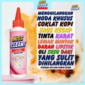 Miss Clean Pembersih Dan Penghilang Noda Pakaian Serbaguna All in one Paling Ampuh & Best Seller