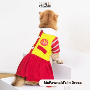 POMAPOO - Baju Kucing dan Baju Anjing Mcpawnald Jumpsuit dan Dress