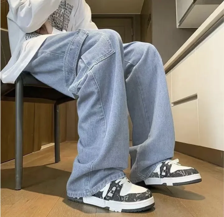 denim%20pants%20six%20pocket%20%20loosse%20casual%20fashion%20cargo%20pants%20for%20mens%20-%20Image%203