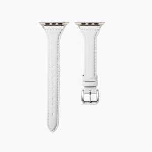 Luxury Leather Slim Watch Strap for Series 11 10 9 7 8 SE 6 5 4 Ultra 3 42 46 44 45 49 40 41MM