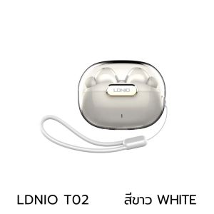 รุ่นใหม่ LDNIO รุ่น T02 หูฟังบลูทูธไร้สาย กันน้ำ เสียงสเตอริโอ TWS Wireless Headphone Waterproof Mini In Ear