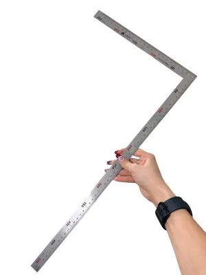 Thước ke góc 90 độ Kapusi bằng thép chống gỉ dài 150X300MM 250X500MM