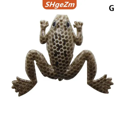 [COD] SHgeZm 4.5g 6cm bền di động giống như thật mới cao su ếch Spinner chìm Bass Mồi Câu Cá mềm