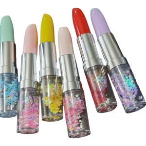 6 Pcs/Set Lipstick Shape Gel Pen 0.5mm Neutral Pen Gift Pen Gel Ink Pen Stationery Pen School Supplies for Writing
