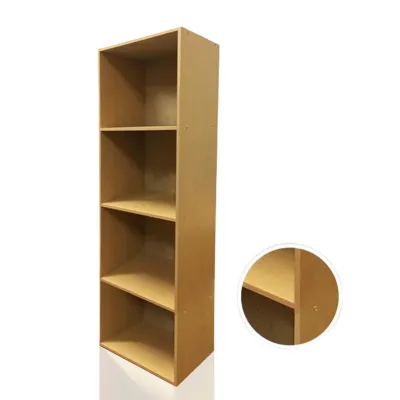 EXINHOME 4 Tier Locker Cabinet with door bookcase shelving Wooden Utility Cabinet Open Storage Cabinet Organizer large furniture wardrobe bedroom /living room locker wooden cabinet