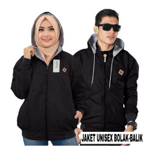 Jaket Kapelan Pria Wanita Harga Termurah Bahan tebal Adem dan lembut Bisa Di Pakai Bolak balik