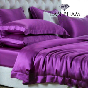 ( Lụa Loại 1) Chăn Lẻ Lụa Lan Pham Bedding Mềm Mại Đẳng Cấp Sang Trọng Cho Nhà Bạn ( Tím Huế )