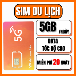 SIM Du Lịch 5G VIETNAMOBILE Tặng Ngay 100GB Data Tốc Độ Cao Du Lịch Trong Nước mạng Khỏe Giá Rẻ MIỄN PHÍ 20 NGÀY | FREESHIP - CHƯA KÍCH HOẠT
