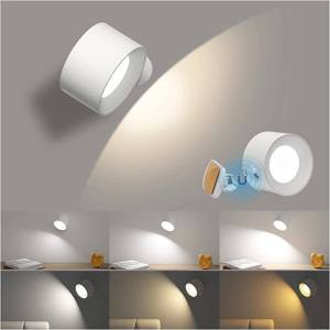 [XnMus.] Seville LED Wall Lamp Smart Magnetic Wall Light Touch Reading Lamp Remote Control Rotatable USB Rechargeable Portable Night Light