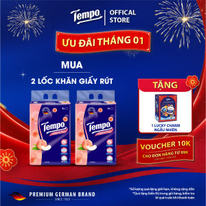 [COMBO 2 LỐC] Khăn giấy rút cao cấp Tempo Softpack - 4 lớp bền dai an toàn cho da - Thương hiệu Đức (4 gói/Lốc)