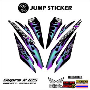 Stiker striping SUPRA X 125 - WAVE 125 R grafis variasi 010