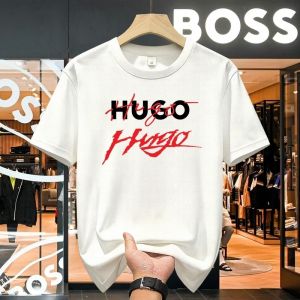 Trendy American Print T-Shirt Fashion Short Sleeve Top Men Street Daily Wear .C