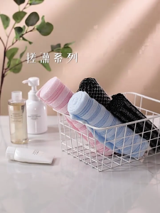 Tay cầm dài đồ chà phòng tắm Carbon vải polyester vệ sinh da công cụ làm sạch cho người lớn 25x100cm