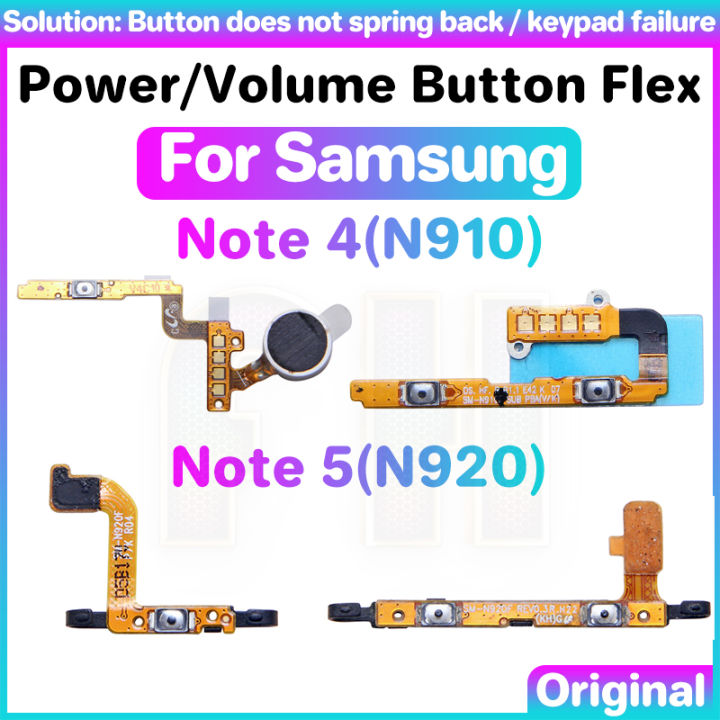Power Volume button flex For Samsung Galaxy Note N910 N920