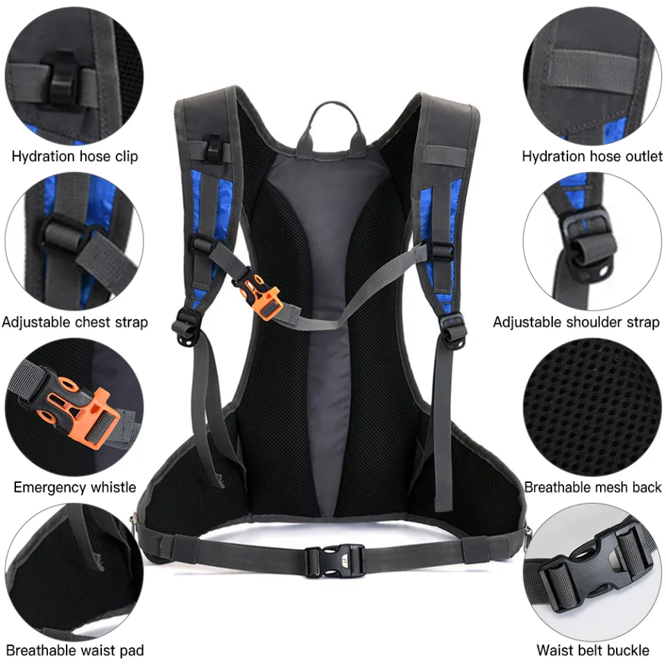 JUNLETU 10L Bike Hydration Backpack Lightweight Hiking Backpack