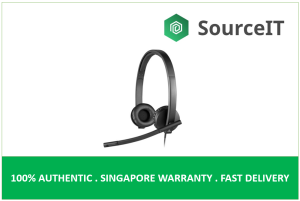 Logitech H570e Stereo USB Headset with Noise Cancelling Mic P/N: 981-000574 - 2 Years Local Warranty