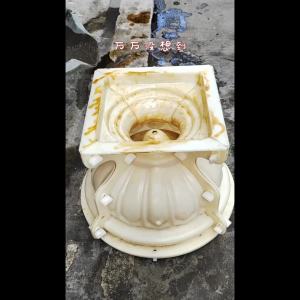 Round Cement Flower Pot Mold Bonsai European Style ABS Model round Pattern Cast-in-Place Concrete Mold Flower Decoration