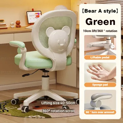 Study Chair For Kids Students Chair With Arm Rest Multifunctional Chair Ergonomic Swivel Chair