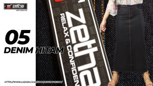 Rok Zetha Denim Hitam