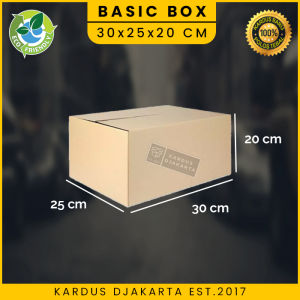 (5 PCS) KARDUS / KARTON BOX POLOS Uk. 30x25x20 CM