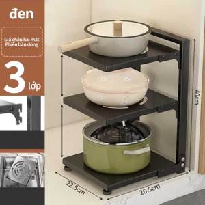 Giá đỡ nồi đa năng bằng thép không gỉ có thể điều chỉnh 2/3/4/5/7 tầng Dùng cho tủ bếp dưới và mặt bàn bếp