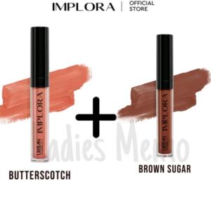 OMBRE IMPLORA LIPCREAM NO 9+12 /OMBRE VIRAL TIKTOK IMPLORA LIPCREAM BUTTERSCOTCH +BROWN SUGAR /PAKET OMBRE MURAH/LIP CREAM/IMPLORA BPOM"