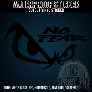 NO FEAR Logo Sticker / Cutout Vinyl Sticker / Decal Waterproof