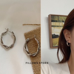 Anting Lawrence Lilit Korea Wanita Classic Retro Aksesoris Giwang Cantik