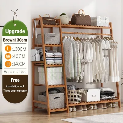 Shira Open Wardrobe Cabinet Simple Storage Rack 70/90/120/170CM Wardrobe Rack Bedroom Dormitory for Clothes