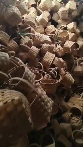 Giỏ công chúa cầm tay bằng liễu gai giỏ hoa túi đan bằng mây giỏ nhỏ đựng quà cưới cho trẻ em